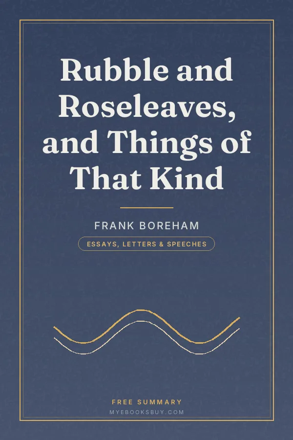 Cover of Rubble and Roseleaves, and Things of That Kind