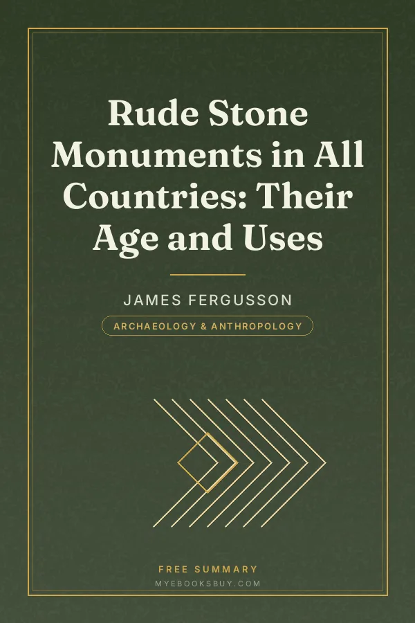 Cover of Rude Stone Monuments in All Countries: Their Age and Uses