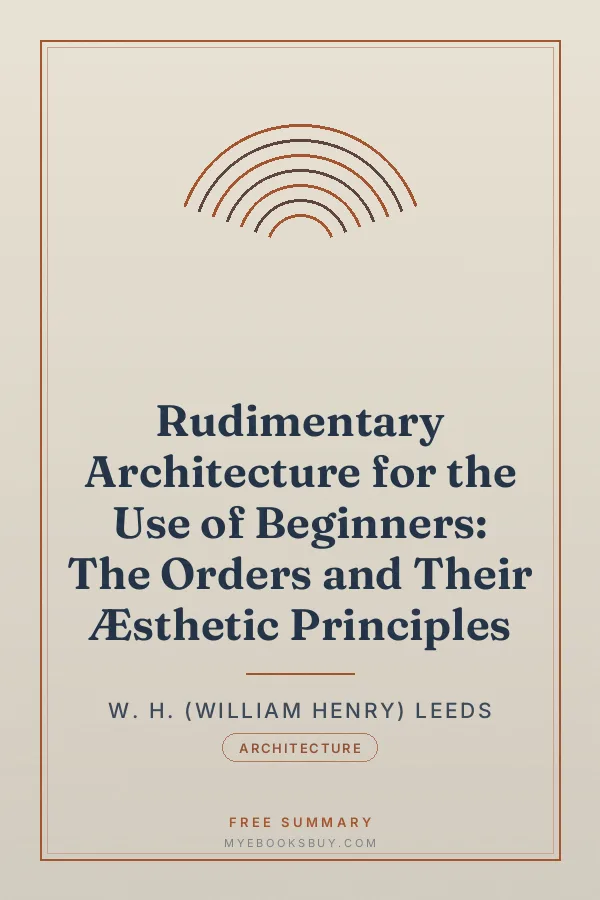 Cover of Rudimentary Architecture for the Use of Beginners: The Orders and Their Æsthetic Principles