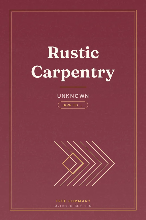 Cover of Rustic Carpentry