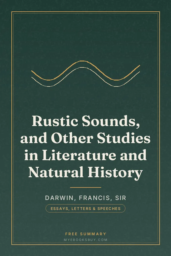 Cover of Rustic Sounds, and Other Studies in Literature and Natural History