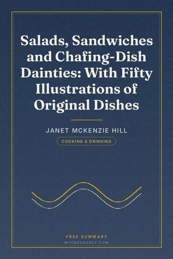 Cover of Salads, Sandwiches and Chafing-Dish Dainties: With Fifty Illustrations of Original Dishes