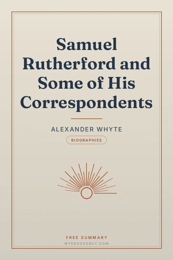 Cover of Samuel Rutherford and Some of His Correspondents