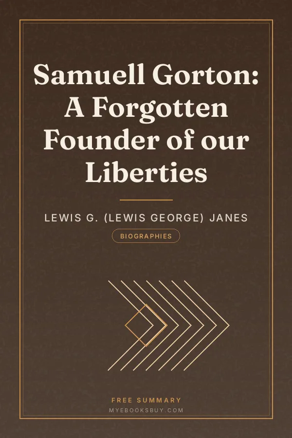 Cover of Samuell Gorton: A Forgotten Founder of our Liberties