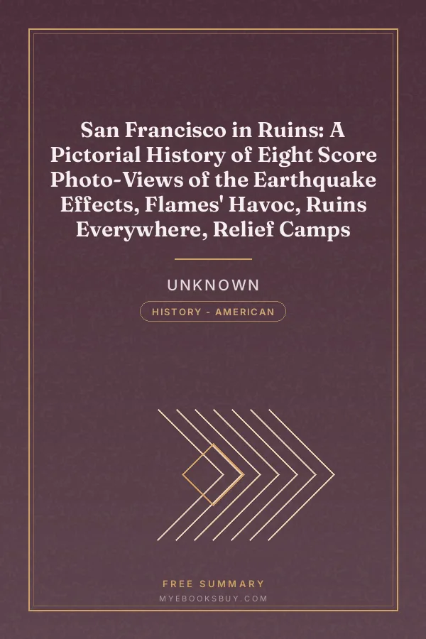 Cover of San Francisco in Ruins: A Pictorial History of Eight Score Photo-Views of the Earthquake Effects, Flames' Havoc, Ruins Everywhere, Relief Camps