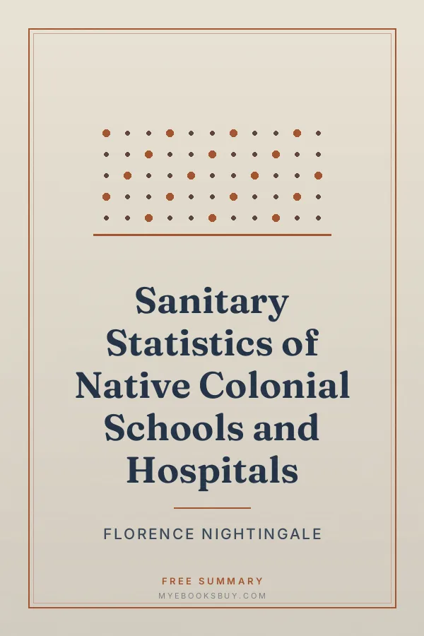 Cover of Sanitary Statistics of Native Colonial Schools and Hospitals