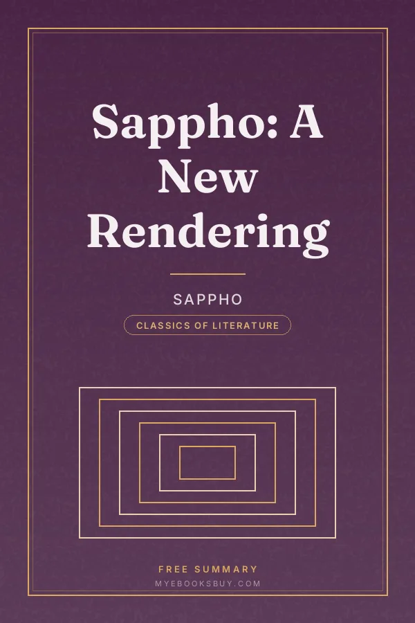 Cover of Sappho: A New Rendering