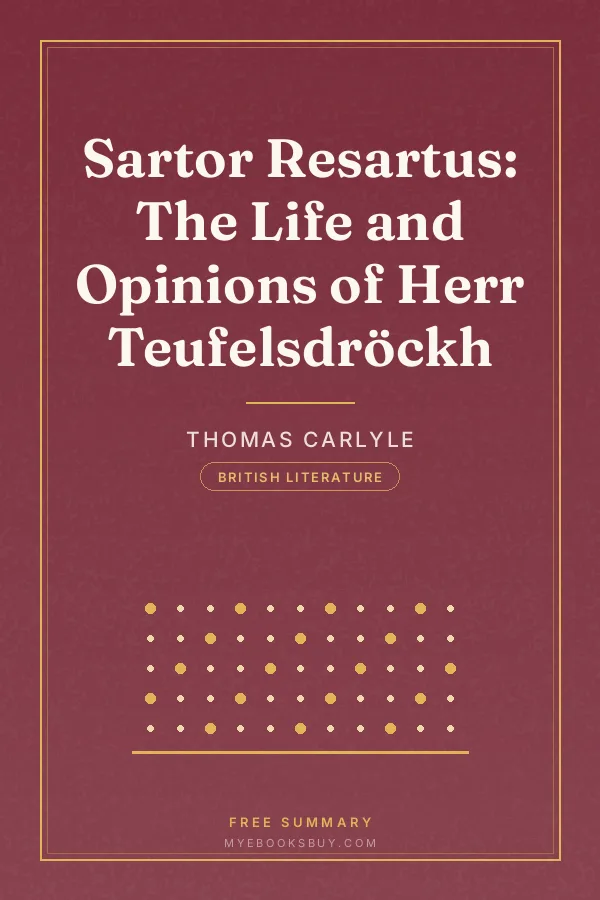 Cover of Sartor Resartus: The Life and Opinions of Herr Teufelsdröckh