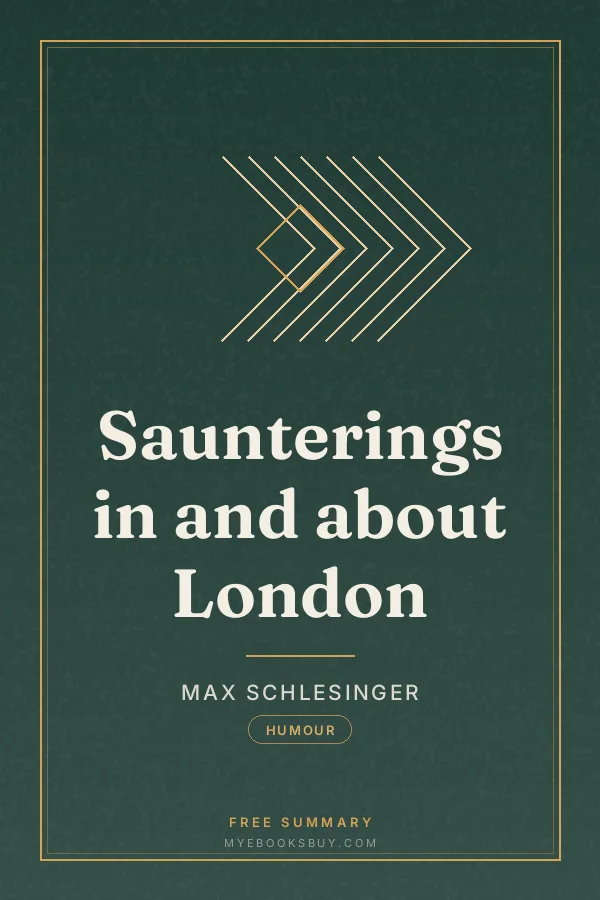 Cover of Saunterings in and about London