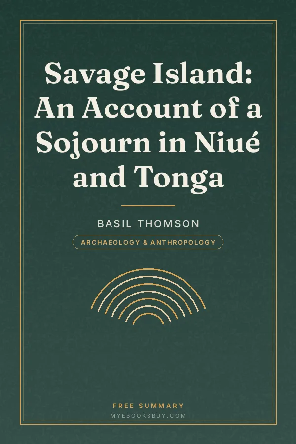 Cover of Savage Island: An Account of a Sojourn in Niué and Tonga