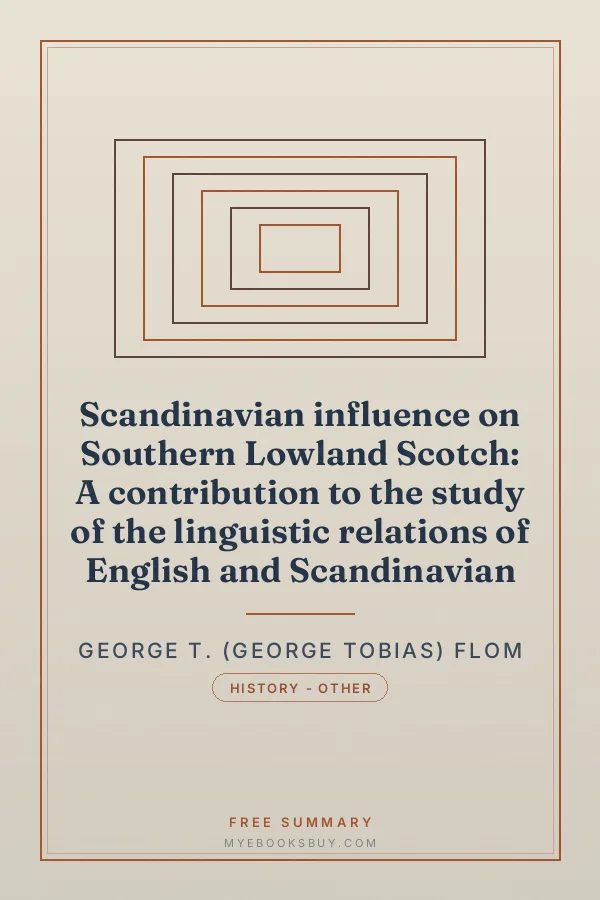 Cover of Scandinavian influence on Southern Lowland Scotch: A contribution to the study of the linguistic relations of English and Scandinavian