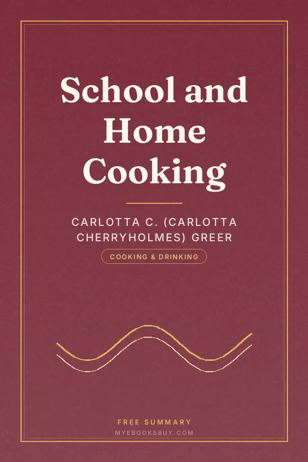 Cover of School and Home Cooking