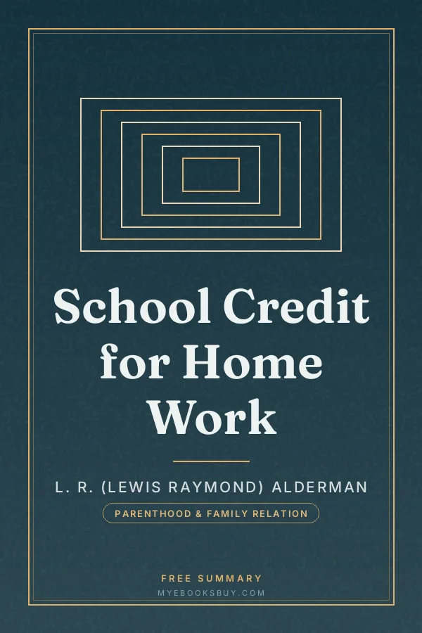 Cover of School Credit for Home Work