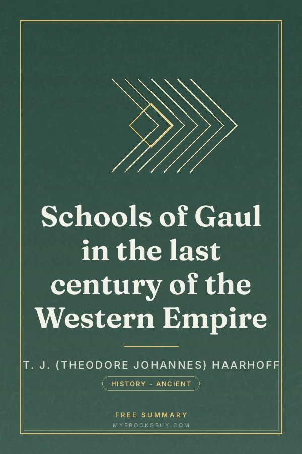 Cover of Schools of Gaul in the last century of the Western Empire