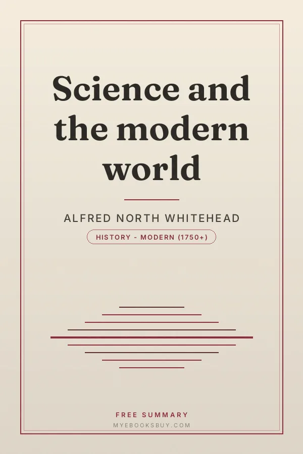 Cover of Science and the modern world