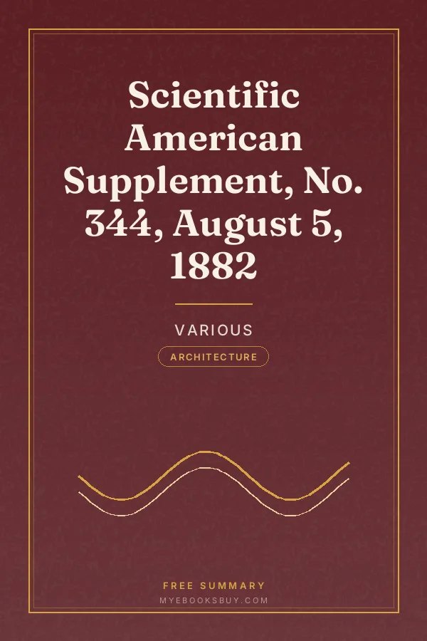 Cover of Scientific American Supplement, No. 344, August 5, 1882