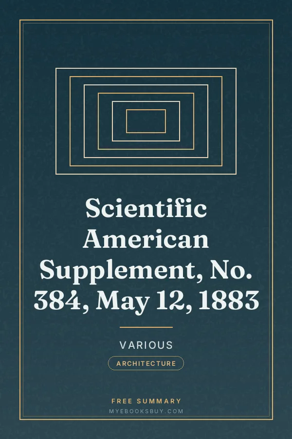 Cover of Scientific American Supplement, No. 384, May 12, 1883