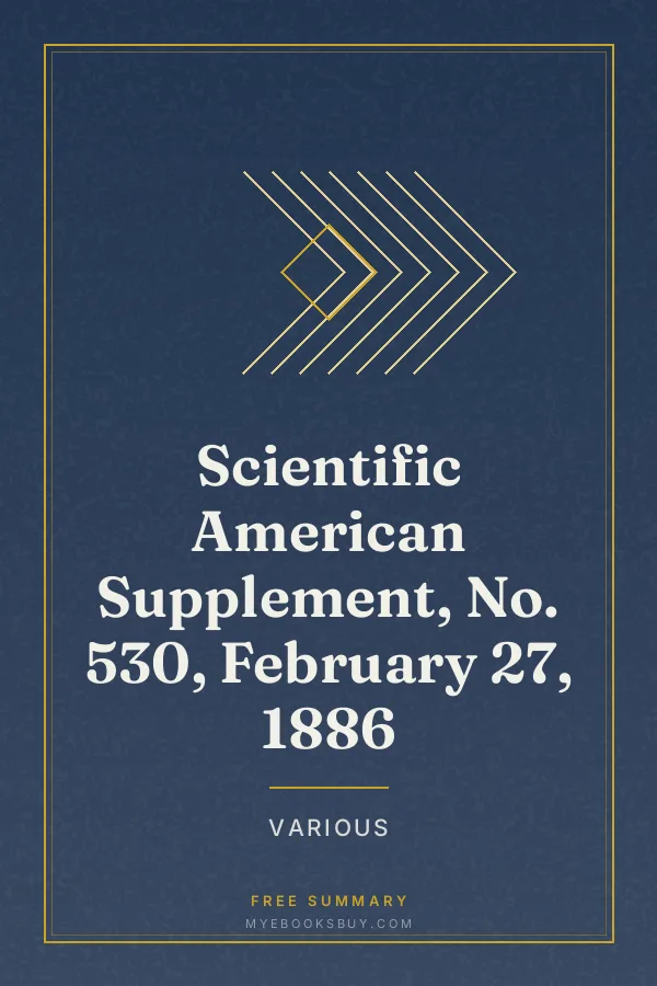Cover of Scientific American Supplement, No. 530, February 27, 1886