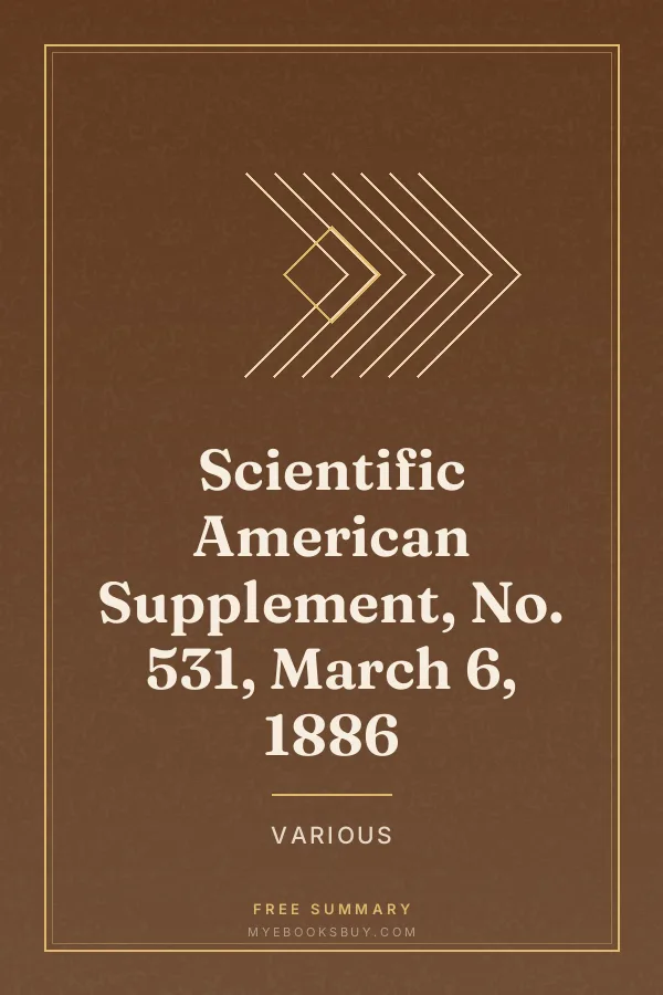 Cover of Scientific American Supplement, No. 531, March 6, 1886