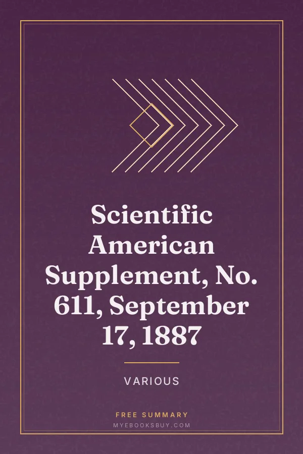 Cover of Scientific American Supplement, No. 611, September 17, 1887