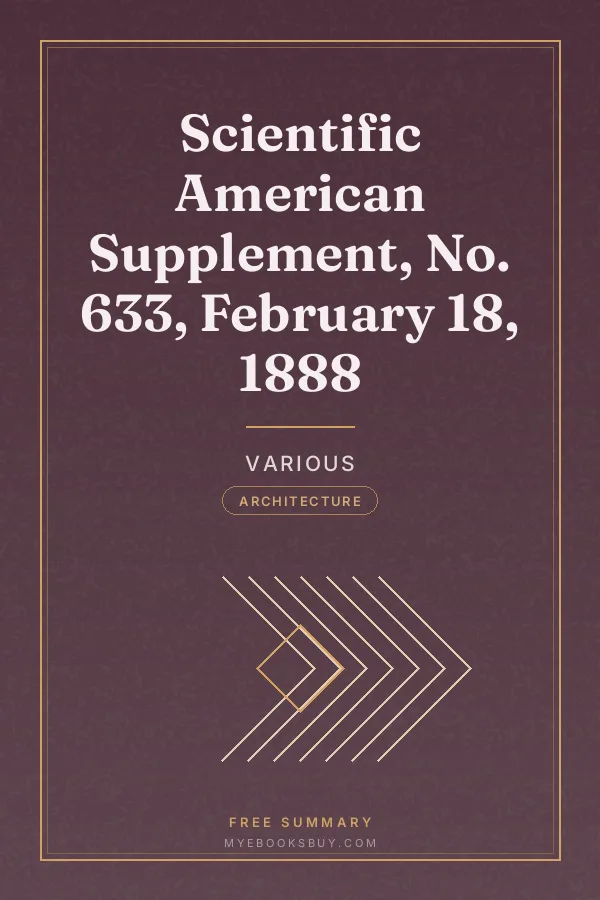 Cover of Scientific American Supplement, No. 633, February 18, 1888