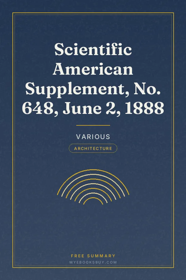 Cover of Scientific American Supplement, No. 648, June 2, 1888