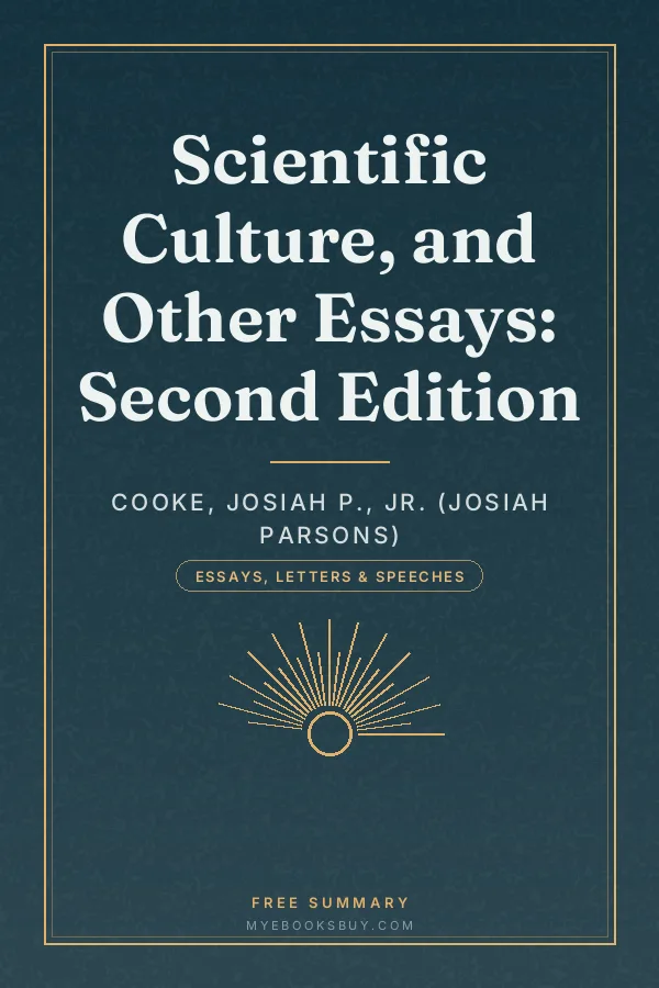 Cover of Scientific Culture, and Other Essays: Second Edition