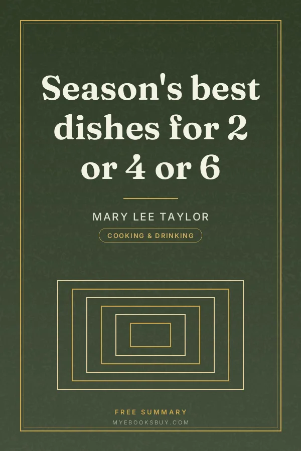 Cover of Season's best dishes for 2 or 4 or 6