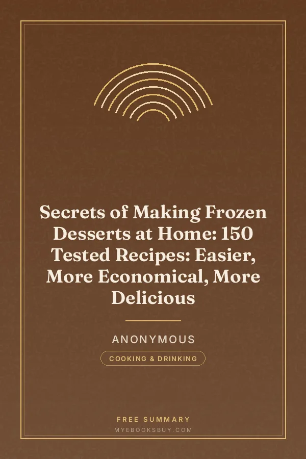 Cover of Secrets of Making Frozen Desserts at Home: 150 Tested Recipes: Easier, More Economical, More Delicious