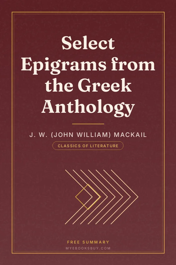 Cover of Select Epigrams from the Greek Anthology