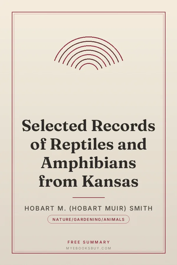 Cover of Selected Records of Reptiles and Amphibians from Kansas