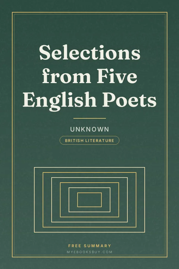 Cover of Selections from Five English Poets