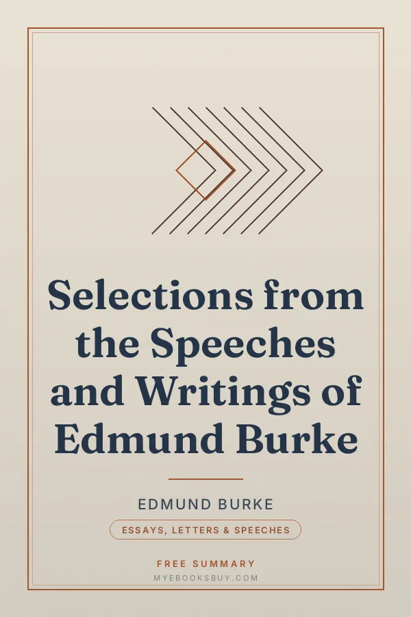 Cover of Selections from the Speeches and Writings of Edmund Burke