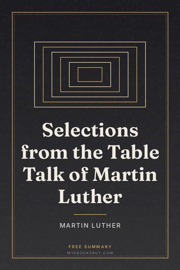 Cover of Selections from the Table Talk of Martin Luther