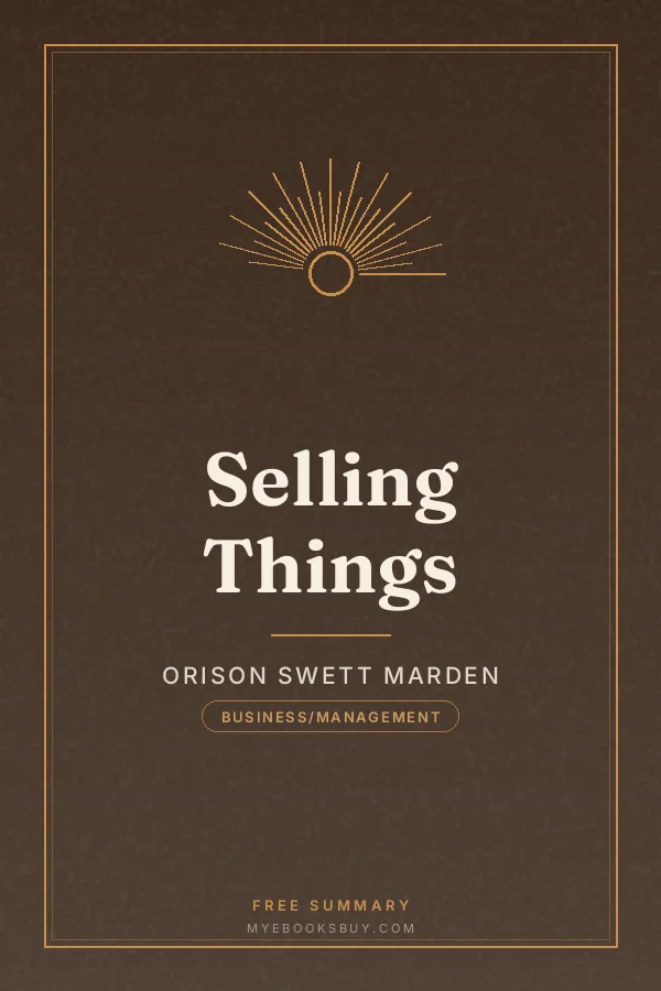 Cover of Selling Things
