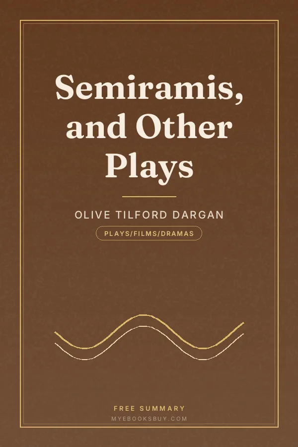 Cover of Semiramis, and Other Plays