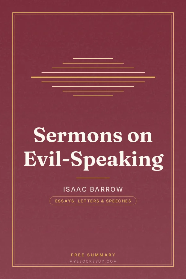 Cover of Sermons on Evil-Speaking