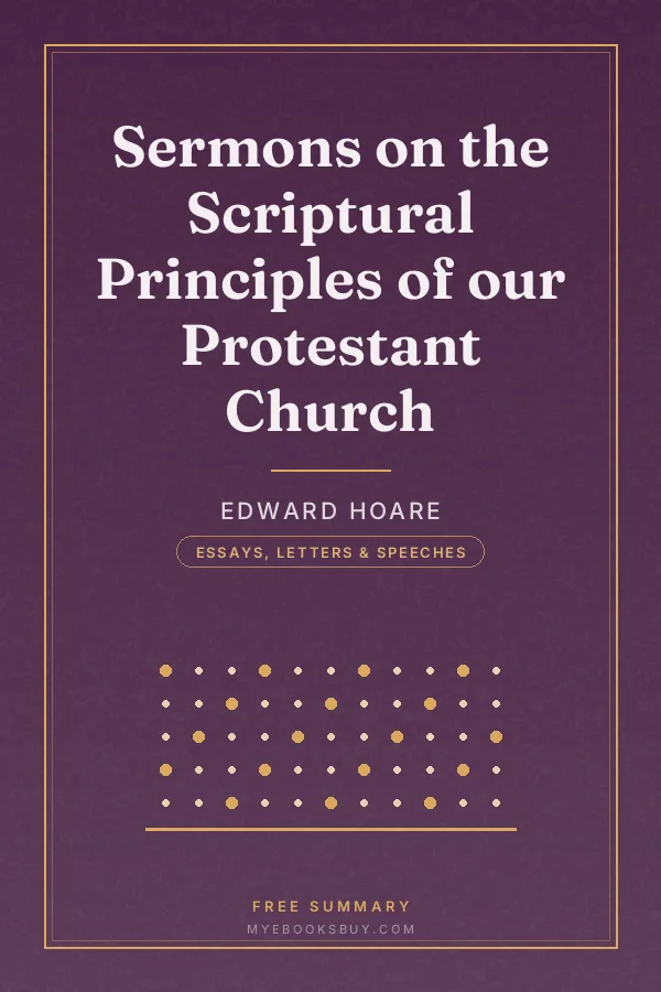 Cover of Sermons on the Scriptural Principles of our Protestant Church