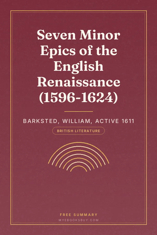 Cover of Seven Minor Epics of the English Renaissance (1596-1624)