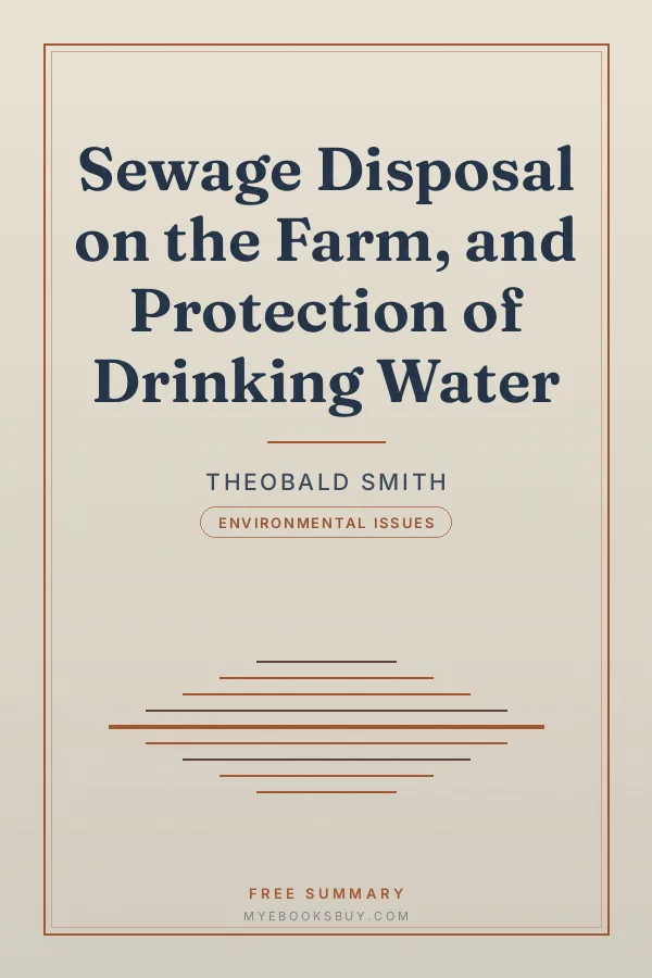 Cover of Sewage Disposal on the Farm, and Protection of Drinking Water