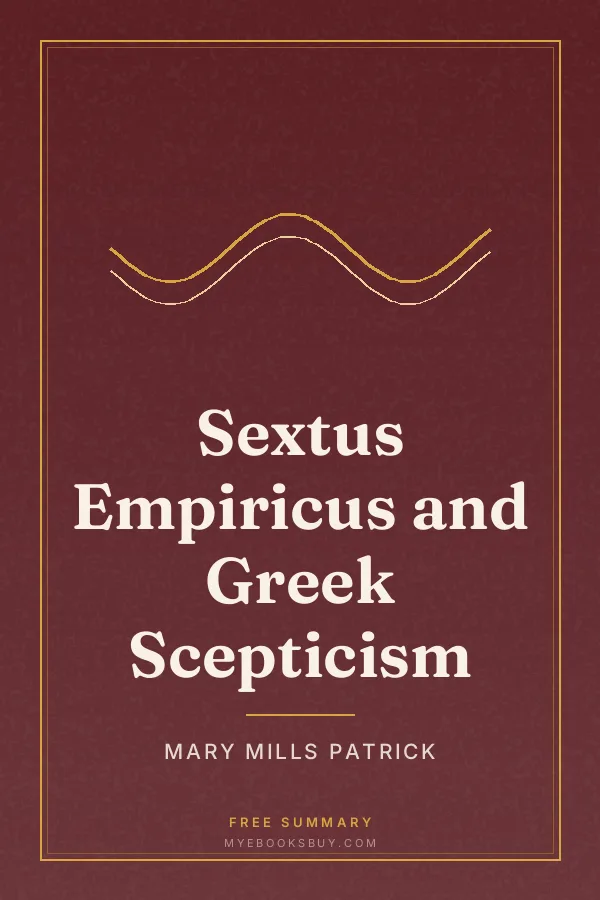 Cover of Sextus Empiricus and Greek Scepticism
