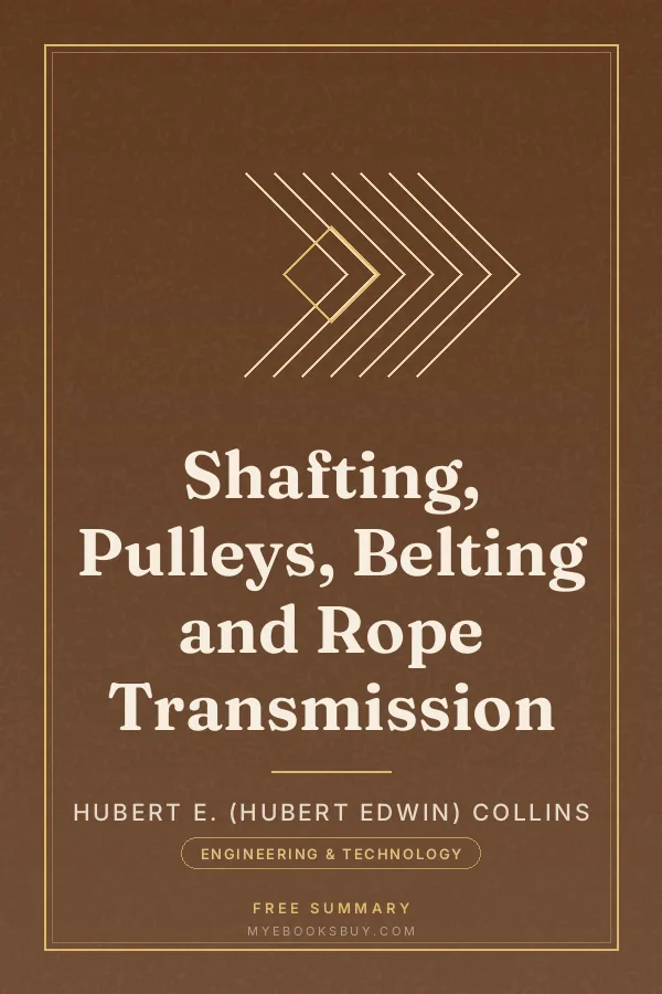 Cover of Shafting, Pulleys, Belting and Rope Transmission