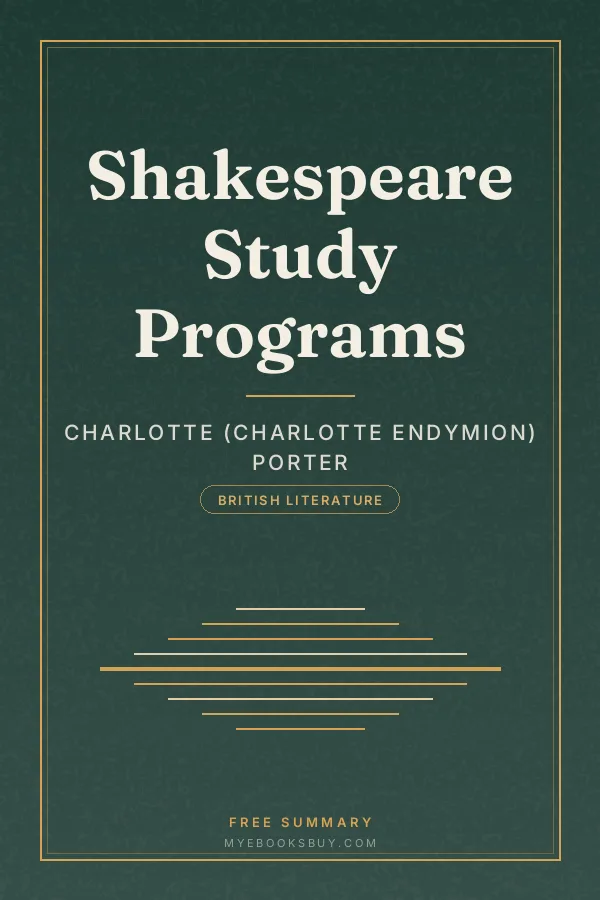 Cover of Shakespeare Study Programs