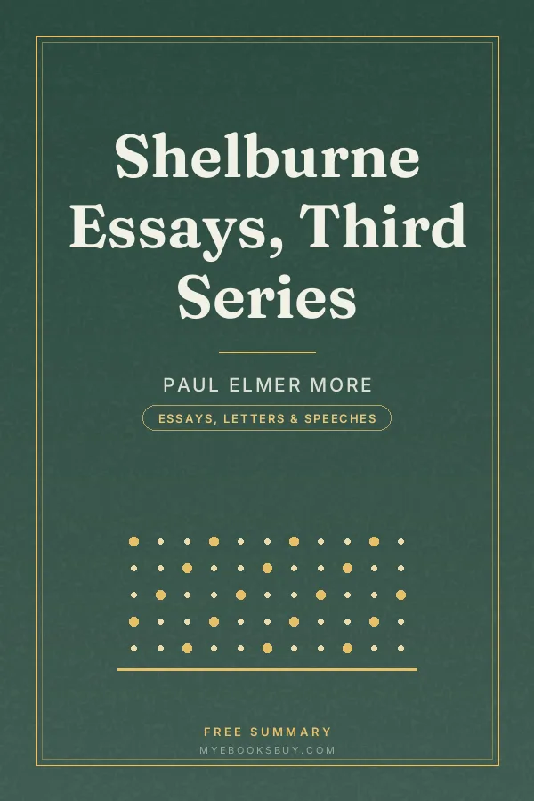 Cover of Shelburne Essays, Third Series