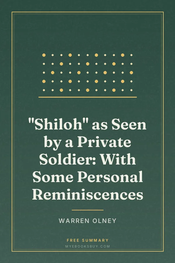 Cover of "Shiloh" as Seen by a Private Soldier: With Some Personal Reminiscences