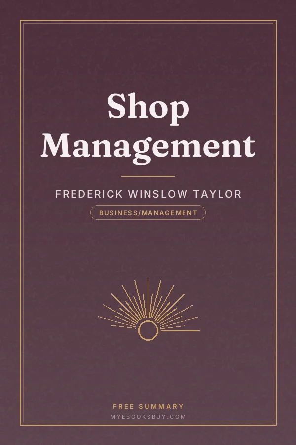 Cover of Shop Management
