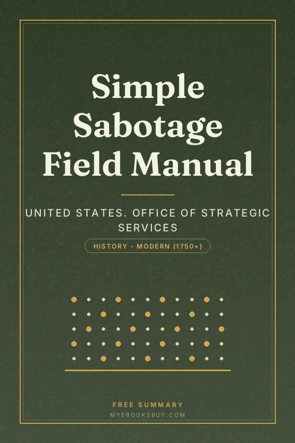 Cover of Simple Sabotage Field Manual