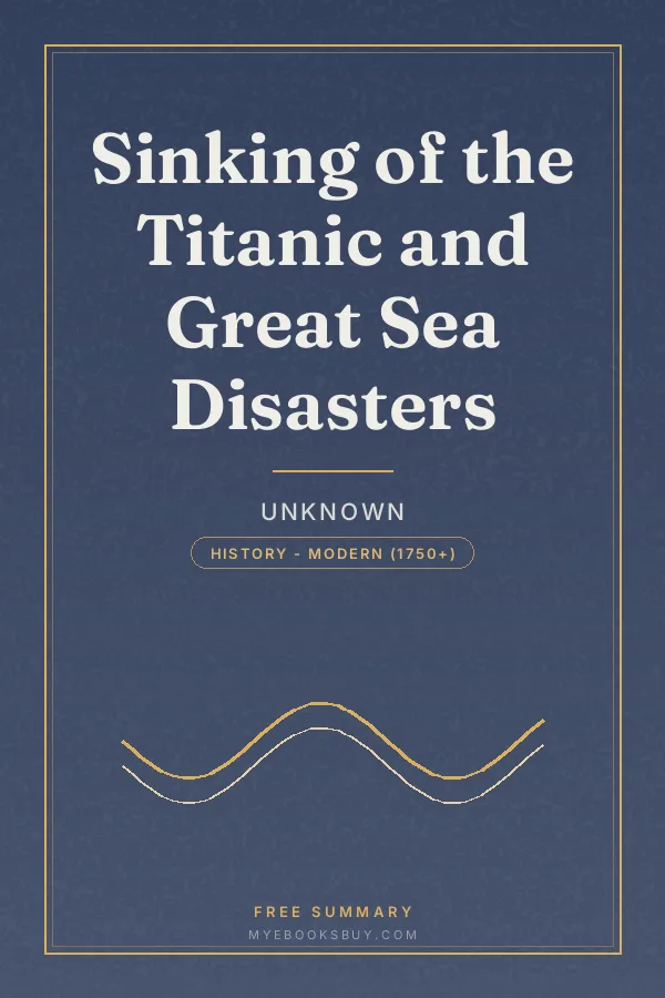 Cover of Sinking of the Titanic and Great Sea Disasters