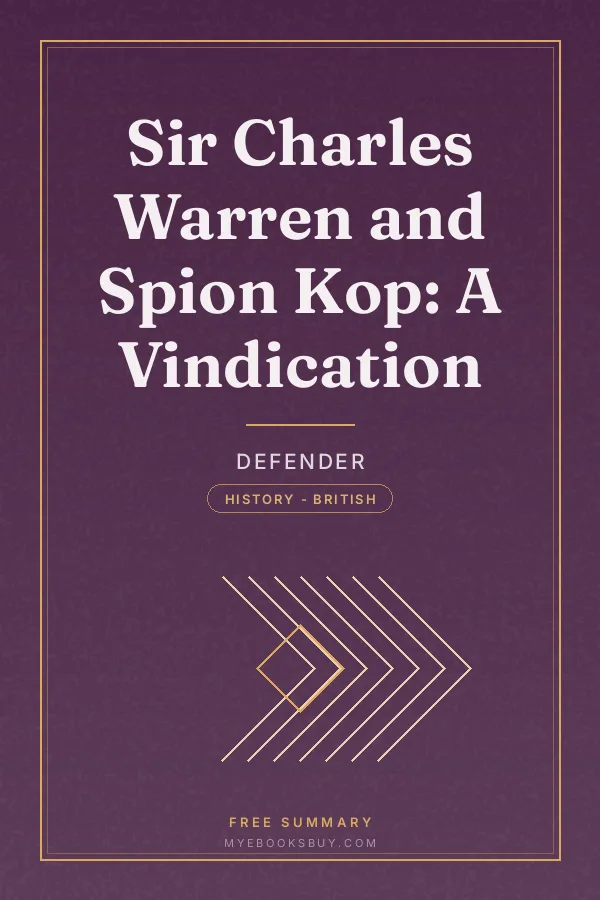 Cover of Sir Charles Warren and Spion Kop: A Vindication