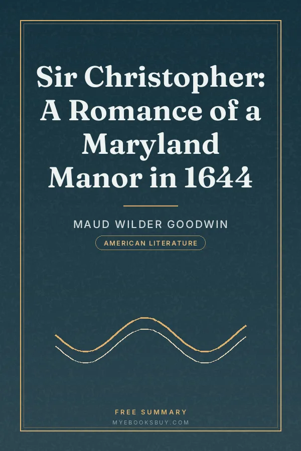 Cover of Sir Christopher: A Romance of a Maryland Manor in 1644